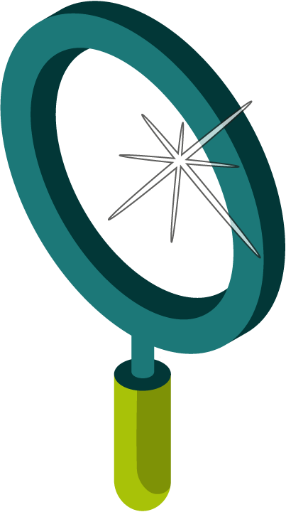 Une illustration d’une loupe