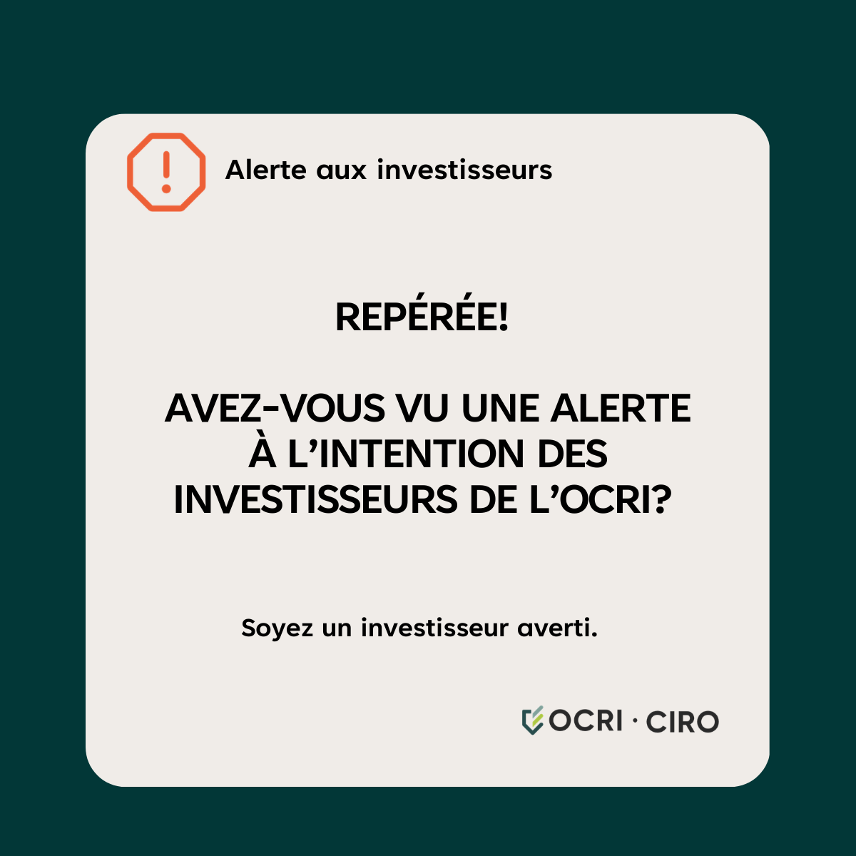 Alerte aux investisseurs pour les réseaux sociaux