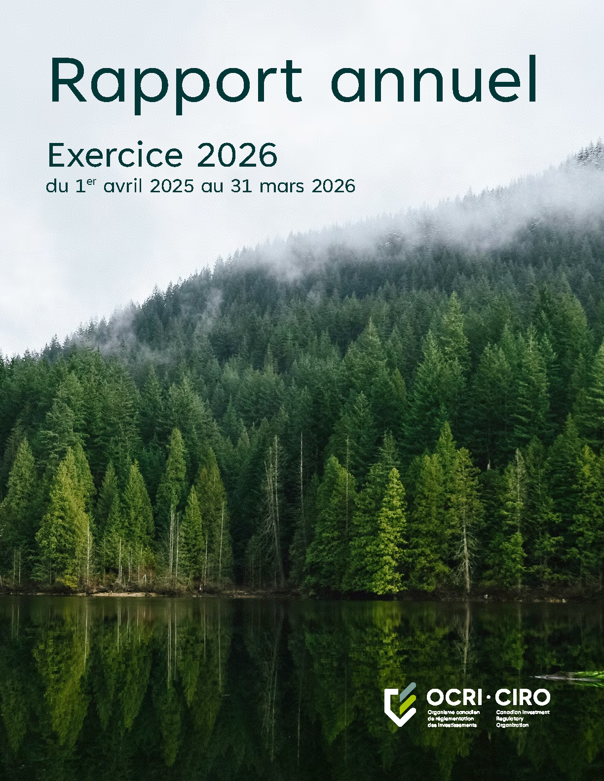 Couverture du rapport annuel 2025-2026 de l’OCRI